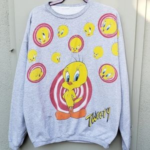 Vintage Warner bros Sweatshirt Tweety Bird XL